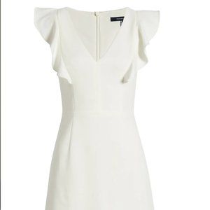 White Whisper Ruffle Minidress